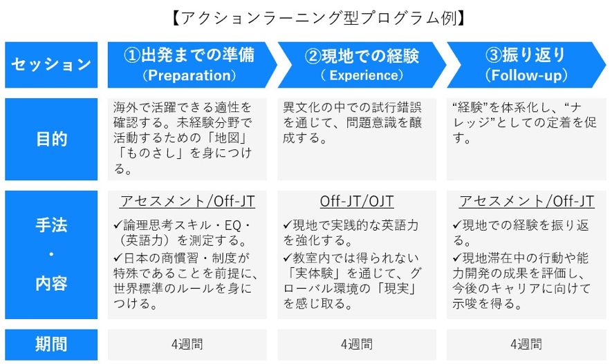 アクションラーニング型プログラム例