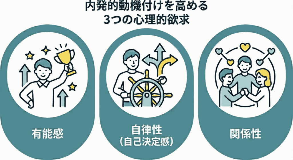 内発的動機付けを高める3つの心理的欲求